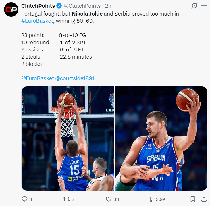约基奇打了, 奇目前在N, jxm